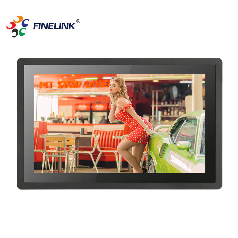 21.5 인치 풀 HD LCD 패널 벽에 장착 된 멀티 터치 모니터 OEM