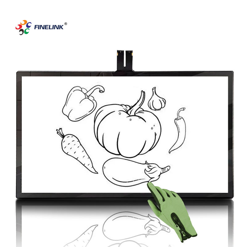 32-55 인치 FINELINK LCD 패널 터치 스크린 PCAP 검은 용량 교육 터치 패널