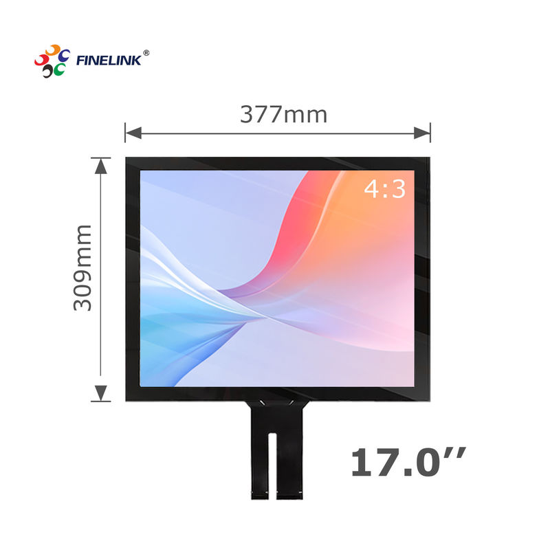 17 인치 G G 용량 PCAP 터치 패널 은행 터미널 USB/I2C/시리얼 포트 인터페이스