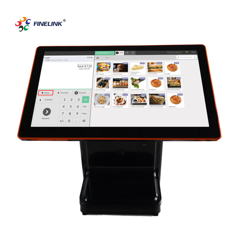 유리 유리 FPC IC 구조 21.5 인치 POS 터미널 모니터용 용량 터치 패널