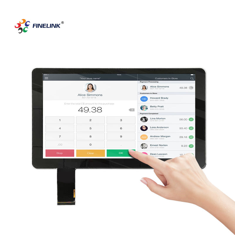 13.3 인치 PCAP 터치 스크린 유리 유리 FPC IC 구조 사무실 디스플레이