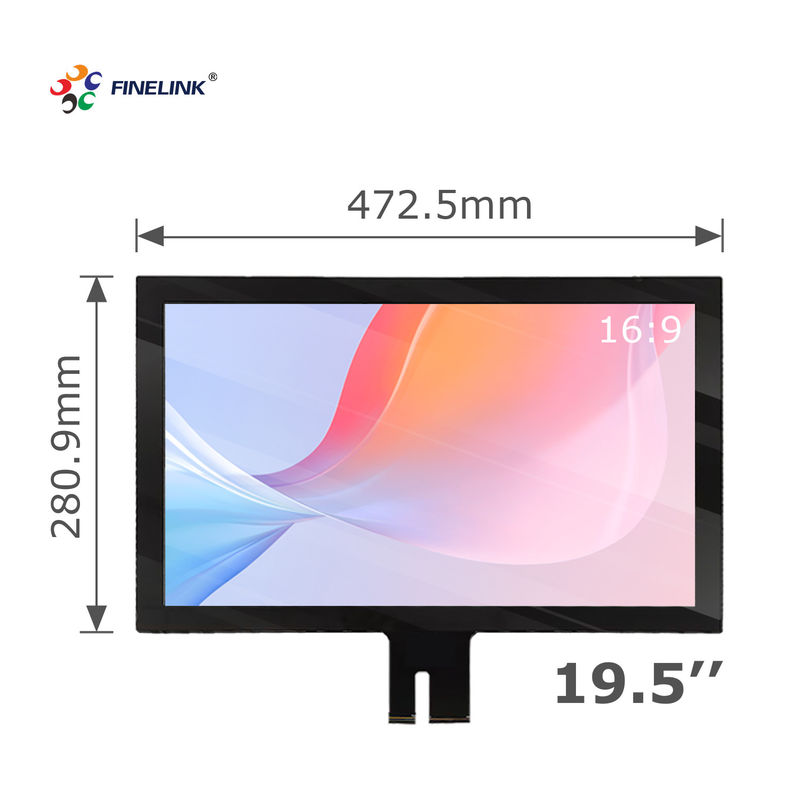 19.5 인치 G G 멀티 터치 사용자 지정 IIC USB PCAP 화면 패널
